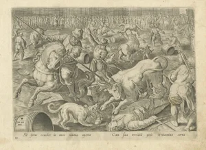 A. Stradanus, Spanish Bullfight, 1576, Print