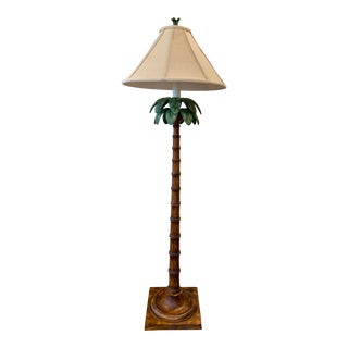 Vintage Palm Tree Floor Lamp by Sedgefield For Sale