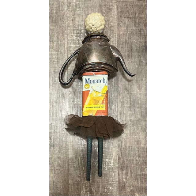 Contemporary Bill Finks Primitive Twig Wall Doll Tea Pot For Sale - Image 10 of 11