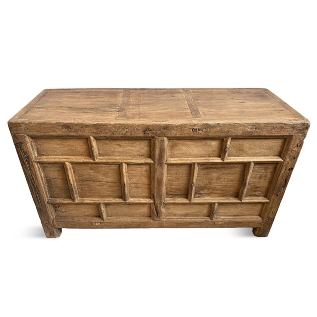 Antique Brick Elm Sideboard For Sale - Image 10 of 10