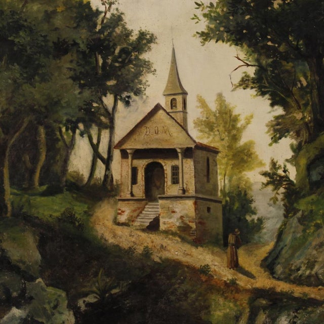 Countryside Landscape, Oil on Canvas, 1880 For Sale - Image 6 of 17