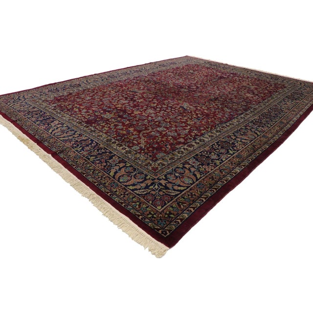 Antique Indian Agra Rug - 09'11 x 13'10 For Sale - Image 4 of 10
