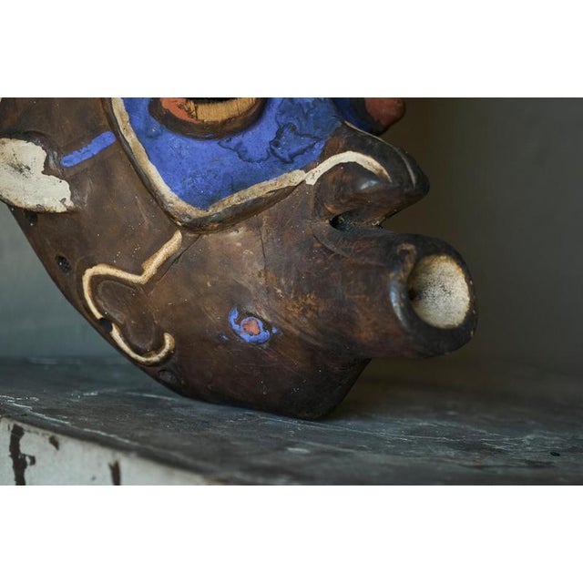 1940s African Bena Lulua Mask, Kasai, DR Congo, 1940s For Sale - Image 5 of 12