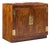 Henredon Campaign Mid Century Walnut and Brass Cabinet For Sale