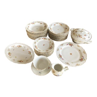 Porcelain Dinner Service for 10 from Kahla, 1950s, Set of 39 For Sale