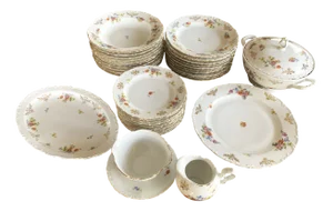 Porcelain Dinner Service for 10 from Kahla, 1950s, Set of 39