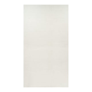 Rug & Kilim’s Oversized Contemporary Textural Solid Rug in White Tones-13x22 For Sale