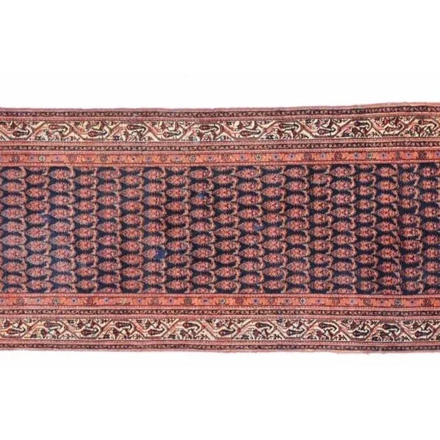 Persian 1920s Antique Persian Meyghun Runner For Sale - Image 3 of 8