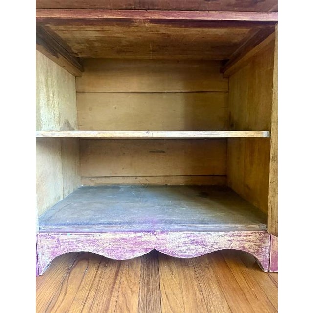Early 1900s Primitive Cupboard – Restored & Hand-Painted in Mineral Finish For Sale - Image 13 of 17