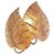 Gilt Monstera Wall Lamp with Double Leaf from Maison Jansen, France, 1970s For Sale - Image 15 of 15
