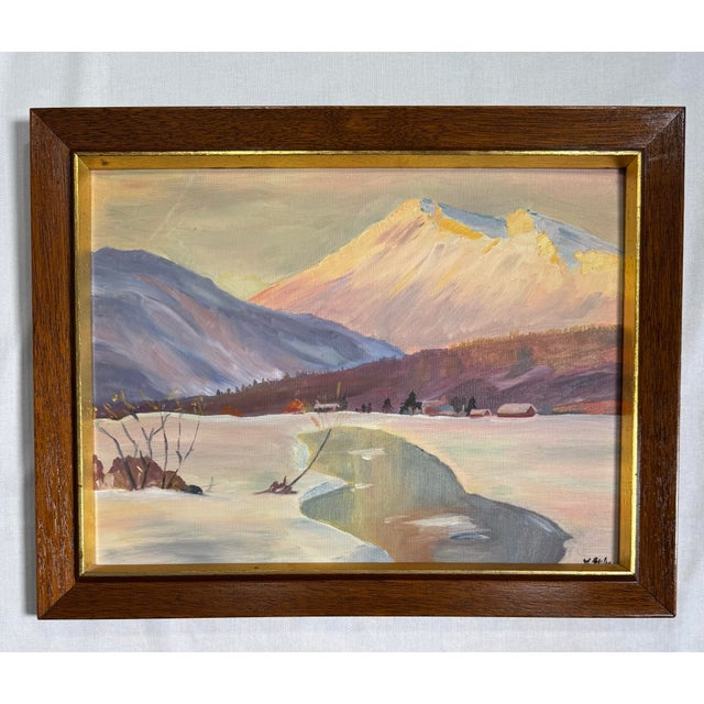 Enjoy the quiet, solitude, and contemplative imagery of this pair of American landscape still life paintings. The canvas...
