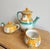 Italian Late 20th Century Solimene Vietri 'Decoro Campagna' Hand Painted Italian Coffee Set- 3 Pieces For Sale - Image 3 of 12