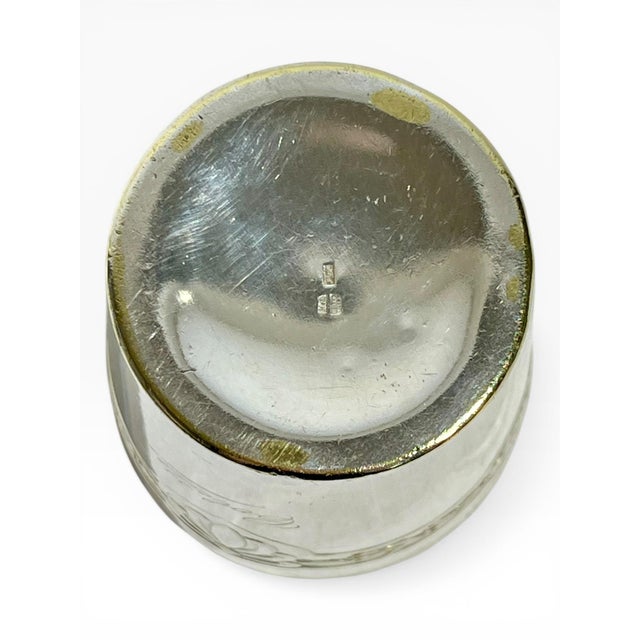 French Art Deco Set of 3 Small Silver Cups, Including Christofle For Sale - Image 11 of 12