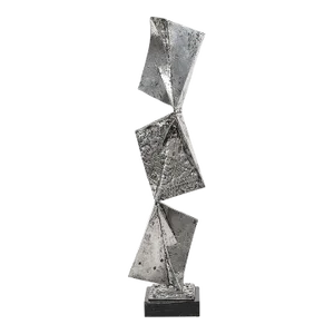 Mid-Century Modernist Cast & Welded Aluminum Abstract Sculpture by Arthur Court