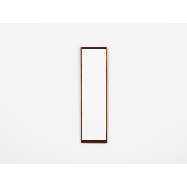 Mid-Century Modern Danish Mirror with Bench and Container in Rosewood by Aksel Kjersgaard 1960s, Set of 3 For Sale - Image 12 of 17