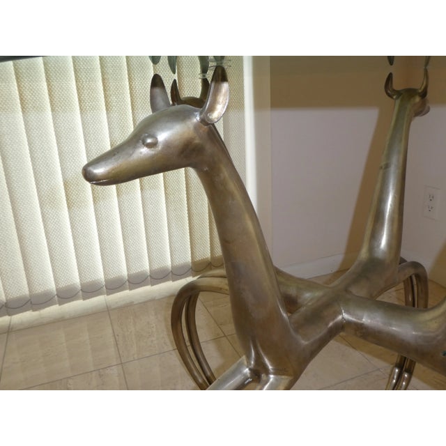 Metal 1970s Vintage Aluminum Gazelle Table For Sale - Image 7 of 13