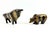 Vintage Bronze Bull and Bear Figurines by Reinhard Dachlauer, Germany, 1980s, Set of 2 For Sale - Image 6 of 16