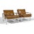 Baughman at his best, this clean-lined design features architectural frames of chromed steel that support an upholstered...