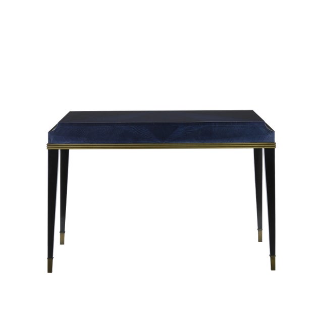 Currey & Company Kallista Blue Writing Desk For Sale In Atlanta - Image 6 of 6