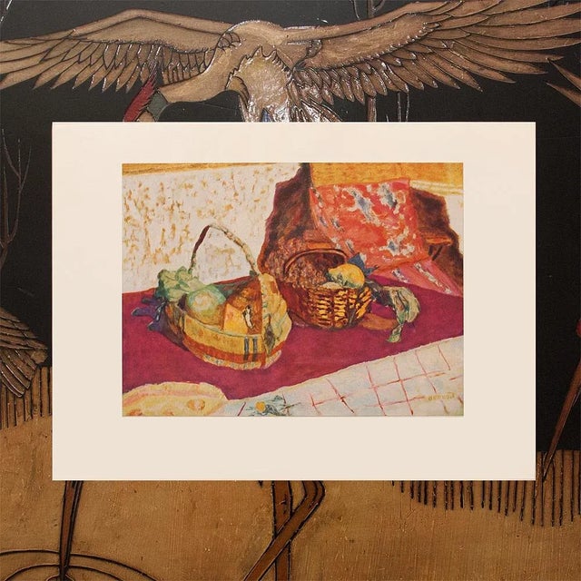 Farmhouse 1947 Pierre Bonnard First Edition Liithograph, "Fruit Basket" For Sale - Image 3 of 9