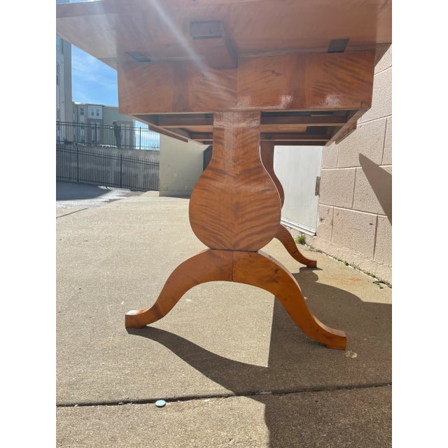 Early 20th Century Antique Austrian Biedermeier Drop Leaf Table For Sale - Image 11 of 12