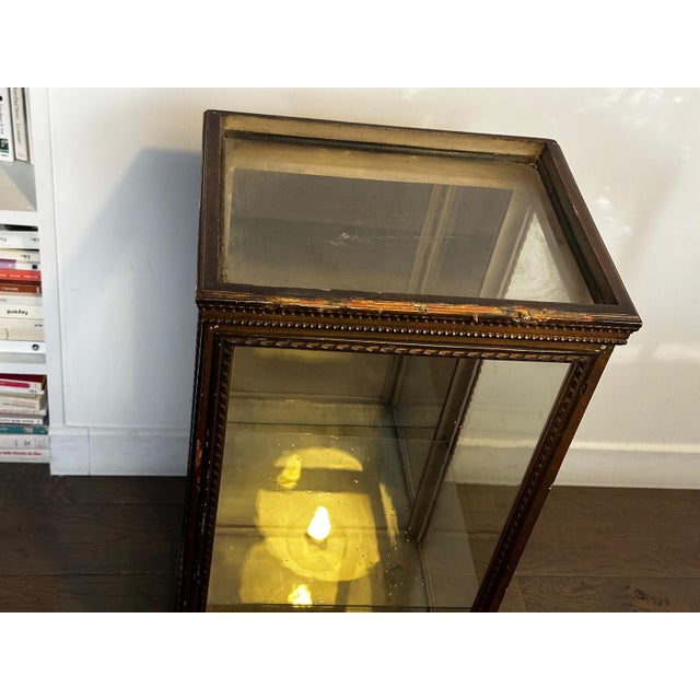 Louis XVI Style Wooden and Glass Counter Display Case, 1890s For Sale - Image 12 of 18