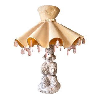 Rare Original Hollywood Poodle Lamp by Phyllis Morris Ca. 1952 For Sale