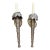 1990s Chapman Pair of Antique and Bronze Style Torch Wall Sconces For Sale