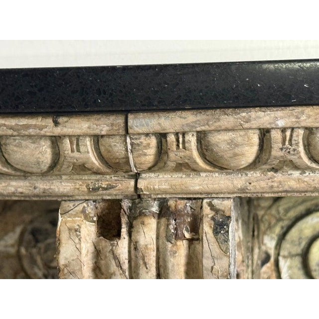 Early 20th Century Italian Neoclassical Console Table With Granite Top For Sale - Image 12 of 17