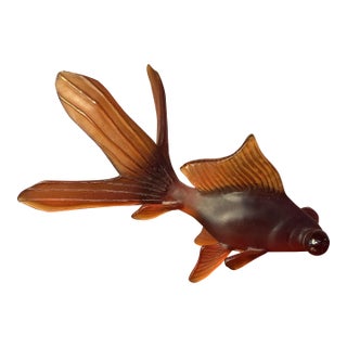 Mid 20th Century Daum Goldfish For Sale