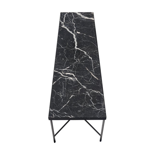 French Louis XVI Style Marble Coffee Table For Sale - Image 9 of 9