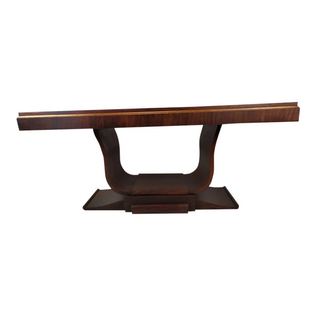 Art Deco Walnut Cradle Table For Sale