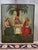 Presenting a magnificent 19th-century Orthodox icon depicting The Old testament trinity. This piece is painted in tempera...