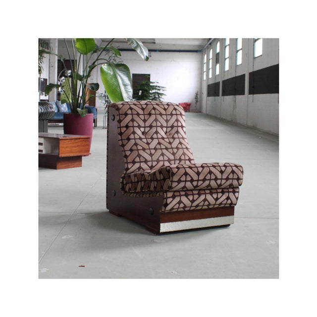 Vintage Geometric Lounge Chair, 1970 For Sale - Image 4 of 10
