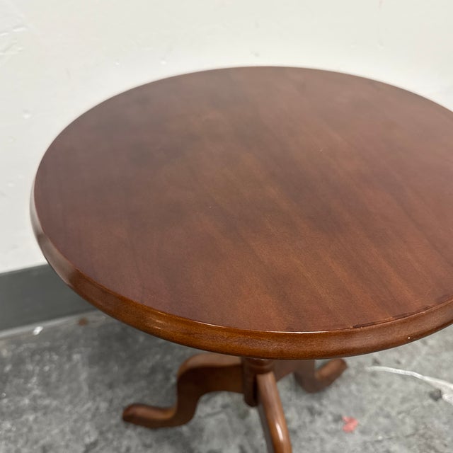 Bombay Company Round Tripod Pedestal Accent Table For Sale - Image 12 of 12