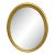 1940s Oval Giltwood Mirror For Sale