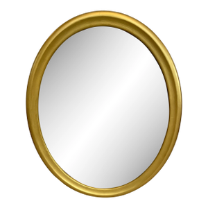 1940s Oval Giltwood Mirror