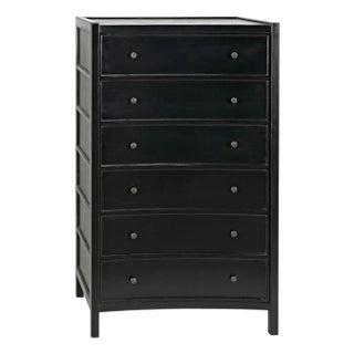 NOIR Hampton Tall Boy, Hand Rubbed Black For Sale