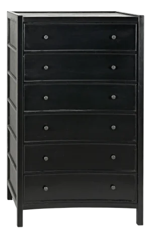NOIR Hampton Tall Boy, Hand Rubbed Black