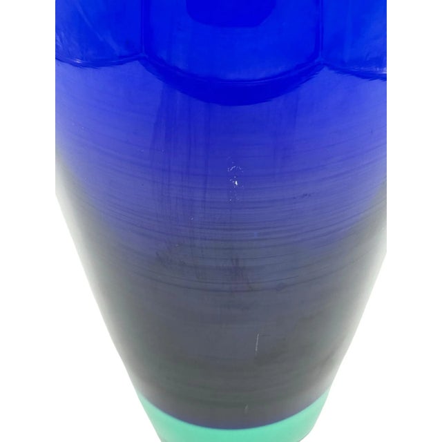 1960s Royal Copenhagen/Holmegaard Danish Two-Tone Vintage Crystal Vase For Sale - Image 9 of 10