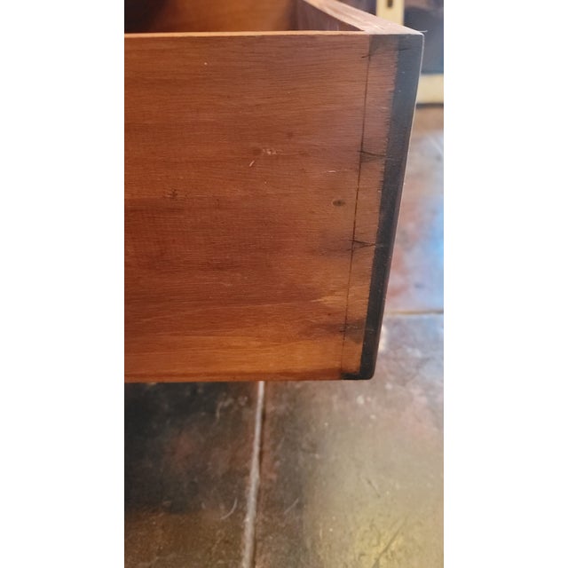 Antique 1930s Art Deco Highboy Nice Inlay Design For Sale - Image 4 of 10