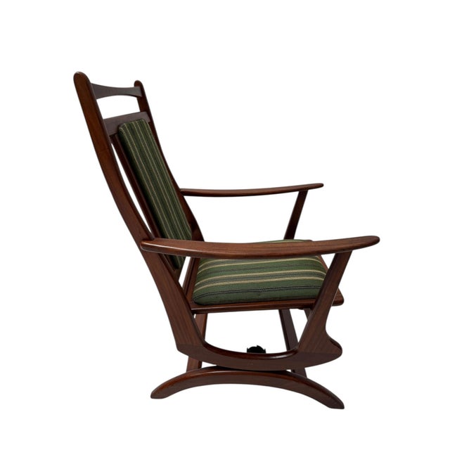 1960s Mid-Century Modern Danish Rocking Chair in Teak, 1960s For Sale - Image 5 of 11