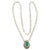 120 Years Old GIA Certified Natural Basra Pearls & Emerald Necklace 14KY Gold For Sale - Image 15 of 18