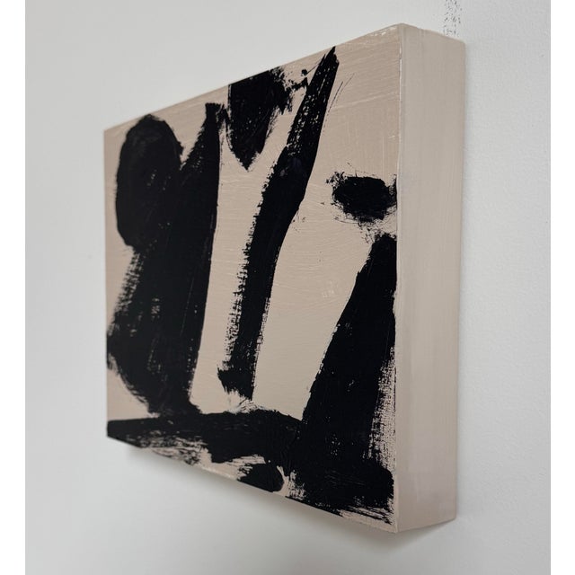 2020s Genesis, Contemporary Black and Tan Abstract Painting by Matt Higgins For Sale - Image 5 of 6