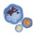 Chalky Blue Floral Shaped Serving Bowl Curation - Group of 3 For Sale - Image 4 of 11