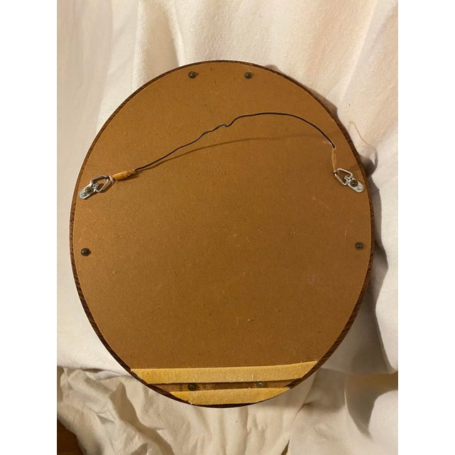 English Walnut Oval Mirror For Sale - Image 18 of 18