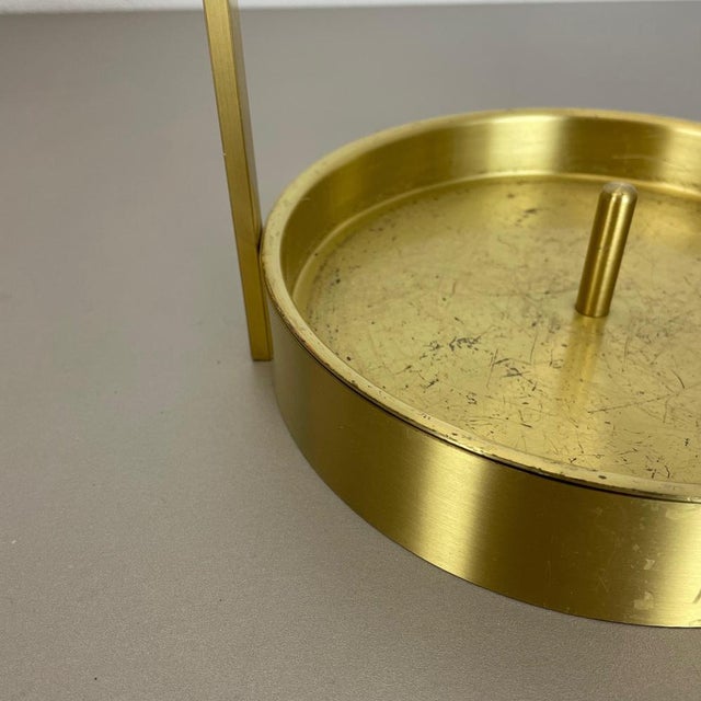 Hollywood Regency Brass and Acrylic Glass Umbrella Stand, Italy, 1970s For Sale - Image 4 of 18