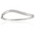 Not Yet Made - Made To Order Hallmarked 925 Cubic Zirconia Hinged Wavy Bangle Bracelet for Women - Christmas Gift For Sale - Image 5 of 13