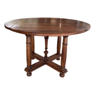 Round to Square French Game Table For Sale