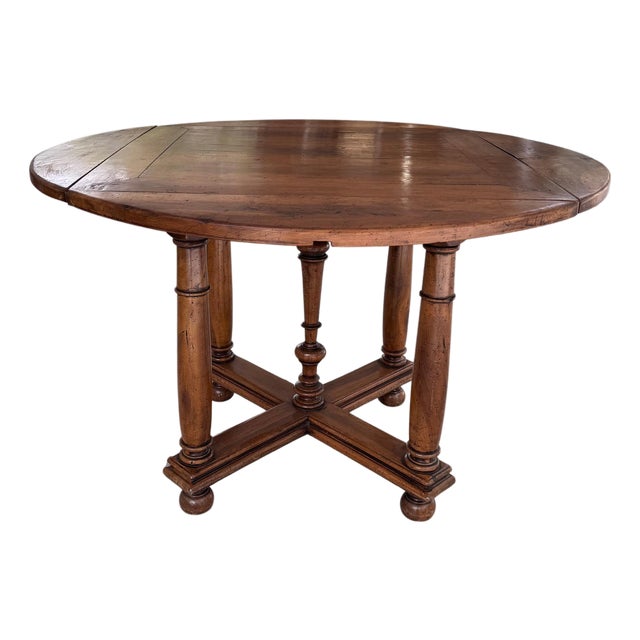 Round to Square French Game Table For Sale